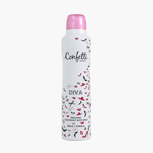 CONFETTI Дезодорант-спрей для тела парфюмированный Diva 250 #1