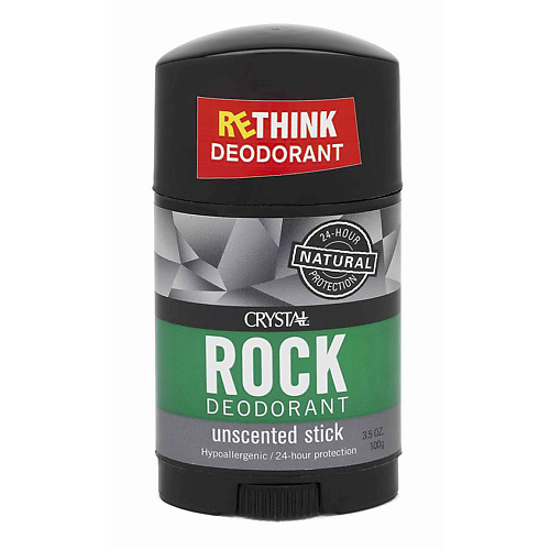 CRYSTAL Дезодорант Rock Deodorant Unscented Stick 100 #1