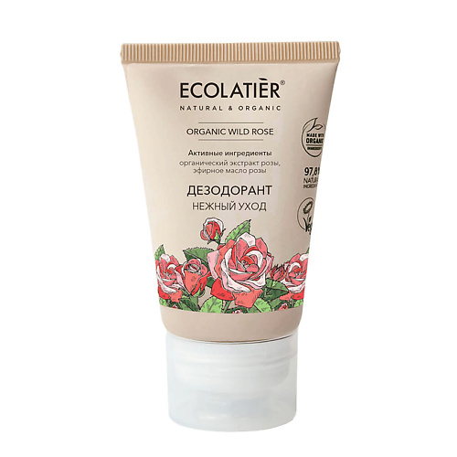 ECOLATIER GREEN Дезодорант Нежный уход ORGANIC WILD ROSE 40 #1