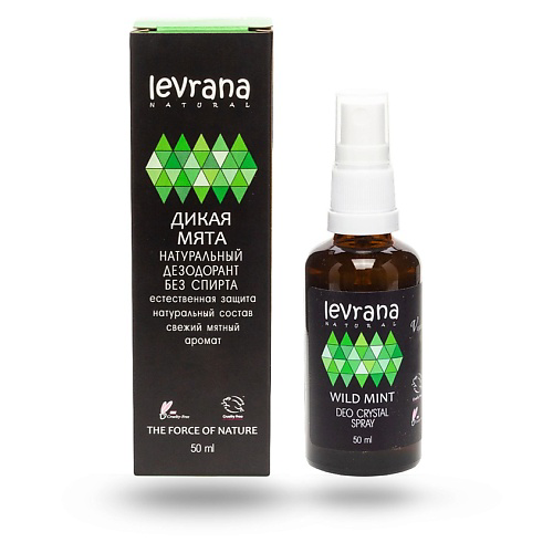 LEVRANA Дезодорант натуральный Дикая Мята Wild Mint Deo Crystal Spray 50 #1