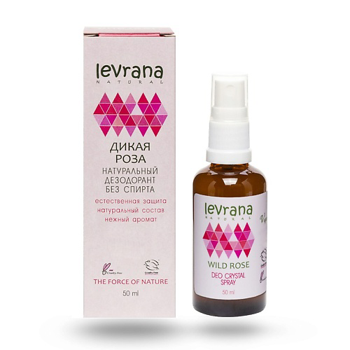 LEVRANA Дезодорант натуральный Дикая роза Wild Rose Deo Crystal Spray 50 #1