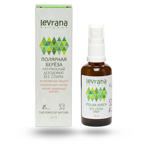 LEVRANA Дезодорант натуральный Полярная береза Polar Birch Deo Crystal Spray 50 #1