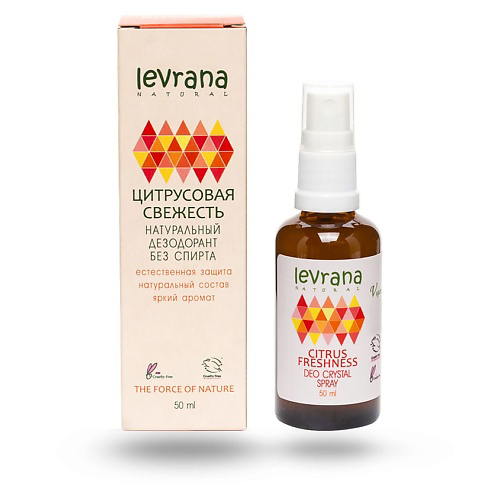 LEVRANA Дезодорант натуральный Цитрусовая свежесть Citrus Freshness Deo Crystal Spray 50 #1