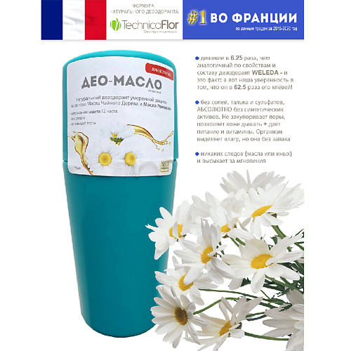 ORGANIC SHOCK Maslo Maslyanoe Део-масло Ромашка, роликовый, натуральный, на основе масел 75 #1