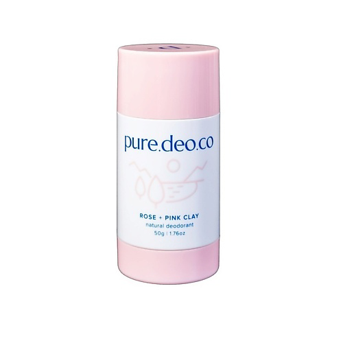 PURE DEO CO Дезодорант-стик без солей алюминия с розой и розовой глиной 50 #1
