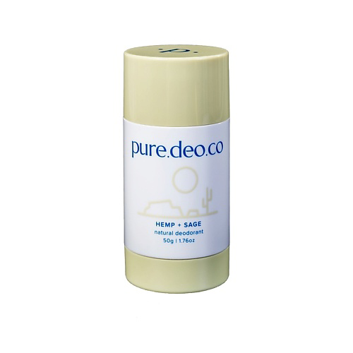 PURE DEO CO Дезодорант-стик без солей алюминия с пенькой и шалфеем 50 #1