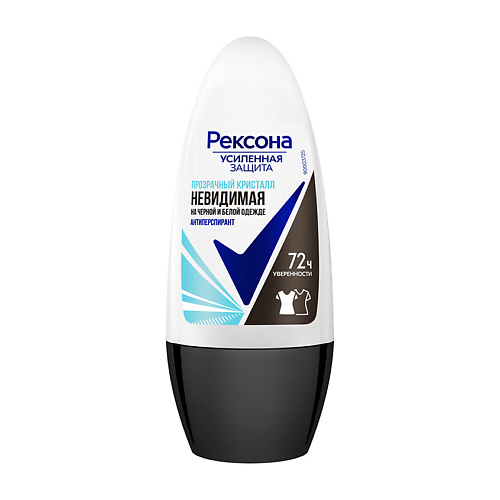 REXONA Дезодорант-ролик НЕВИДИМАЯ прозрачный кристалл 48 ч 50 #1