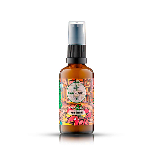 ECOCRAFT Сыворотка термозащитная несмываемая Французский шелк French Silk Hair Serum 50 #1