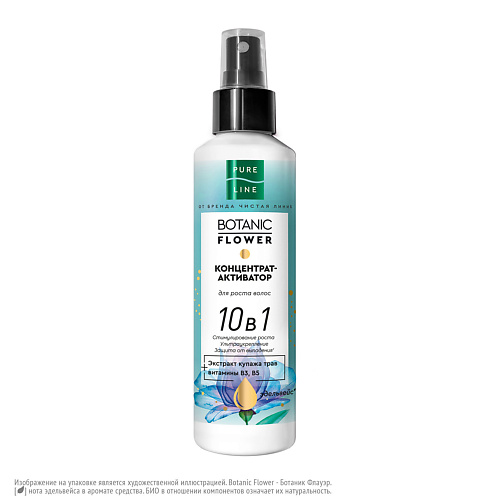 ЧИСТАЯ ЛИНИЯ Концентрат-активатор роста волос 10в1 BOTANIC FLOWER 160 #1
