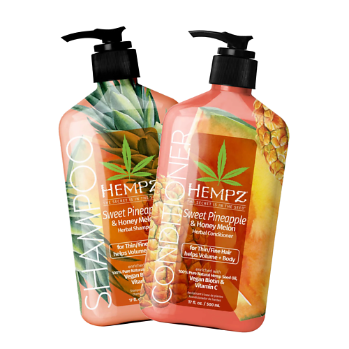 HEMPZ Набор уход для волос "Кондиционер и Шампунь Ананас и Медовая Дыня" #1