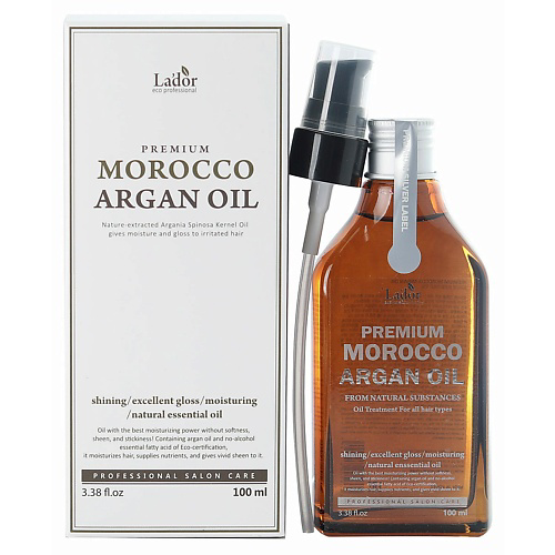 LADOR Марокканское аргановое масло для волос Premium Morocco Argan Hair Oil 100 #1