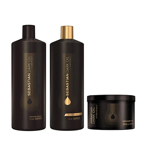 SEBASTIAN PROFESSIONAL Набор Dark Oil Bundle Maske XL: шампунь + кондиционер + маска #1