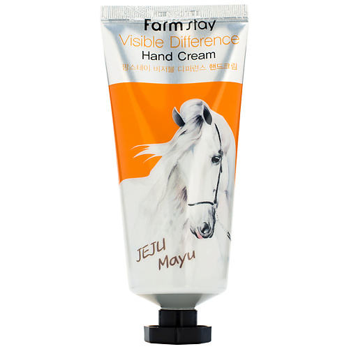 FARMSTAY Крем для рук с лошадиным маслом Visible Difference Hand Cream Jeju Mayu 100 #1