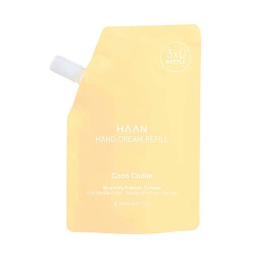 HAAN Крем для рук с пребиотиками "Освежающий кокос" в рефилле Pouch Hand Cream Coco Cooler 150 #1