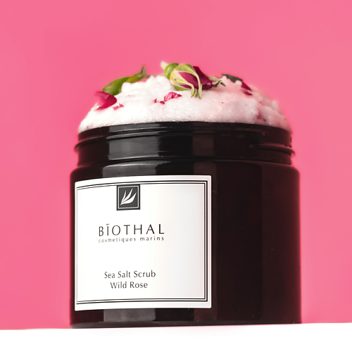 BIOTHAL Скраб соляной для тела Дикая роза Sea Salt Scrub Wild Rose 380 #1