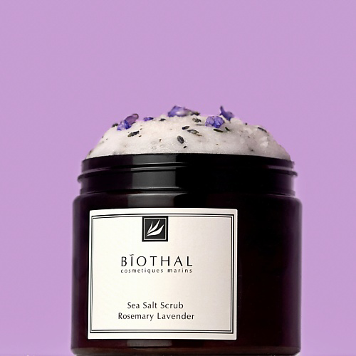 BIOTHAL Скраб соляной для тела Розмарин Лаванда Sea Salt Scrub Rosemary Lavander 380 #1