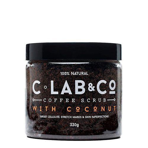 C LAB&CO Кофейный скраб с кокосом в банке 330 #1