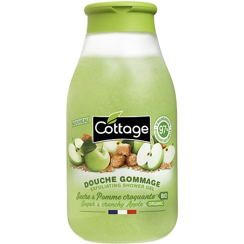 COTTAGE Гель-гоммаж для душа Exfoliating Shower Gel – Sugar& Crunchy Apple 270 #1