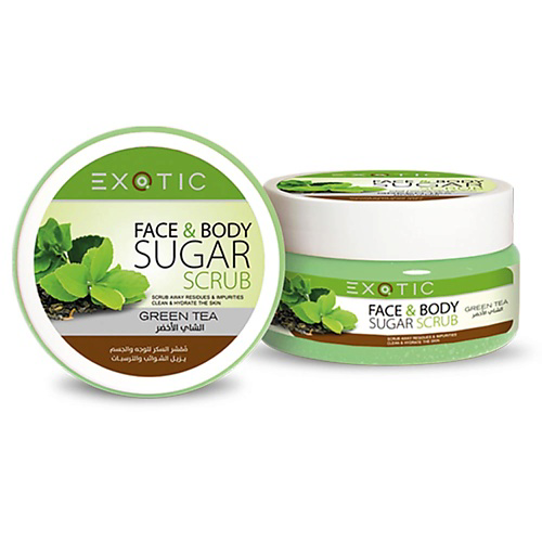 EXOTICMOOD Сахарный скраб для лица и тела Green Tea 300 #1