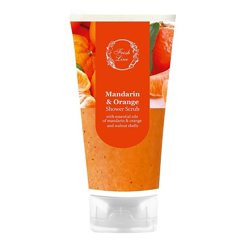 FRESH LINE Гель-скраб для душа мандарин и апельсин Shower Scrub Mandarin & Orange 150 #1