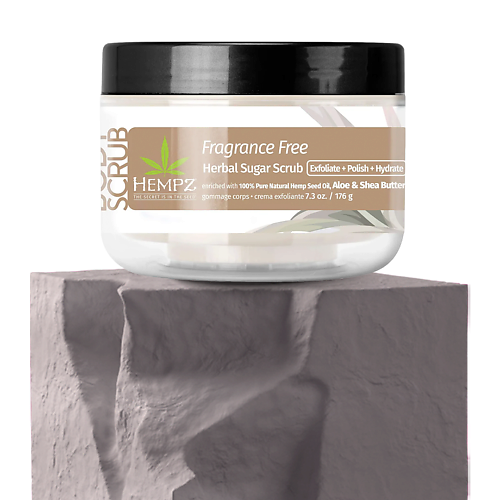 HEMPZ Скраб сахарный для тела Нейтральный / Fragrance Free Herbal Sugar Scrub 176 #1
