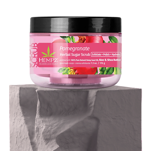 HEMPZ Скраб сахарный для тела Гранат /Pomegranate  Sugar Scrub 176 #1