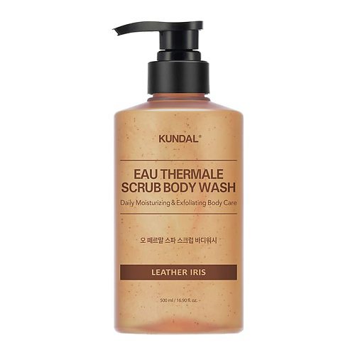 KUNDAL Скраб для тела Ирис Eau Thermale Leather Iris Scrub Body Wash 500 #1