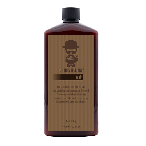 BARBA ITALIANA Шампунь с антивозрастным и бодрящим эффектом и гель для душа Ercole 400 #1
