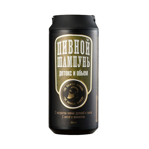 THE CHEMICAL BARBERS Пивной шампунь с мятой и эвкалиптом  Beer Shampoo Green 350 #1