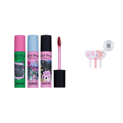 FLORTTE Набор кремовых помад I Am Super Beauty Lip Cream #1