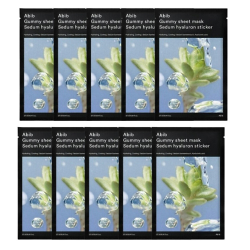 ABIB Тканевая маска Gummy Sheet Mask Sedum Hyaluron Sticker 270 #1