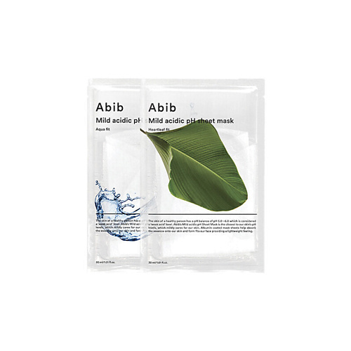 ABIB Тканевые маски Mild Acidic pH Sheet Mask: Aqua Fit & Heartleaf Fit 30 #1