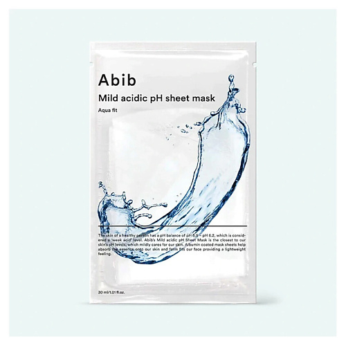 ABIB Увлажняющая тканевая маска Mild Acidic pH Sheet Mask Aqua Fit 30 #1