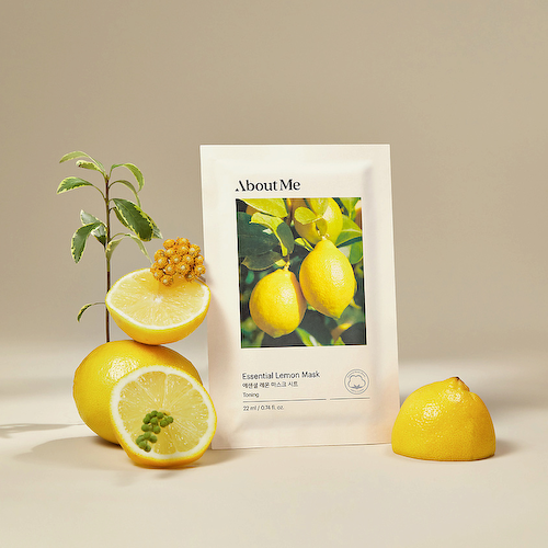 ABOUT ME Маска для лица тканевая с лимоном Essential Lemon Mask 22 #1