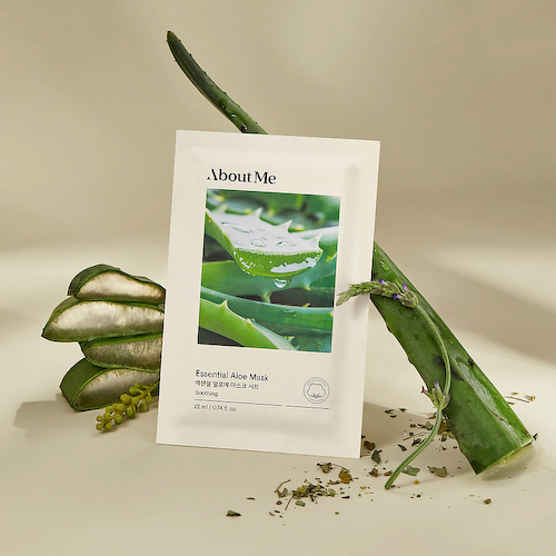 ABOUT ME Маска для лица тканевая с алое Essential Aloe Mask 22 #1