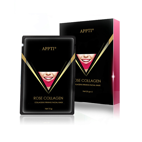APPTI Бандаж для коррекции овала лица Rose Collagen 90 #1