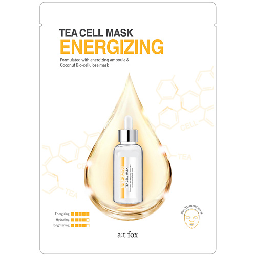 A;T FOX Маска для лица, наполняющая кожу энергией Tea Cell Mask Energizing 25 #1