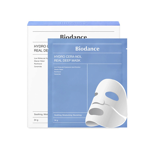 BIODANCE Набор ночных гидрогелевых масок для лица с церамидами Hydro Cera-Nol Real Deep Mask #1