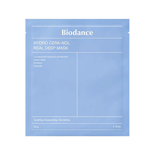 BIODANCE Ночная гидрогелевая маска для лица с церамидами Hydro Cera-Nol Real Deep Mask 34 #1