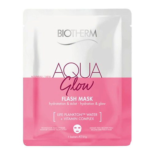 BIOTHERM Тканевая маска для лица Увлажнение и Сияние Aqua Glow 1 #1