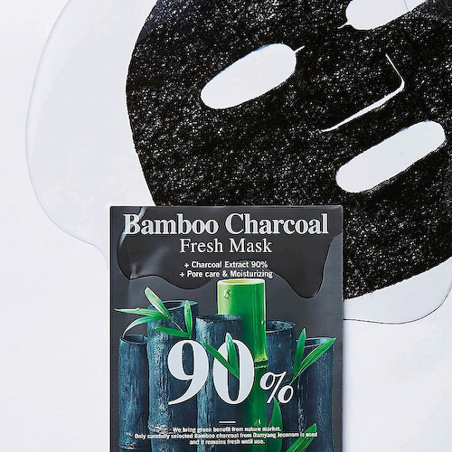 BRING GREEN Маска для лица освежающая с бамбуковым углем Bamboo Charcoal Fresh Mask 20 #1