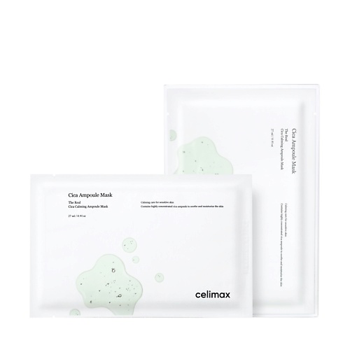 CELIMAX Маска тканевая для лица The Real Cica Calming Ampoule Mask 27 #1
