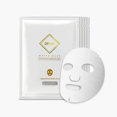 CELLBYCELL Антивозрастная тканевая маска-глянцевая кожа White mask DrVIP 30 #1