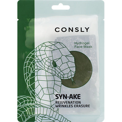 CONSLY Гидрогелевая маска с пептидом Hydrogel Face Mask Syn-Ake Rejuvenation Wrinkles Erasure 20 #1