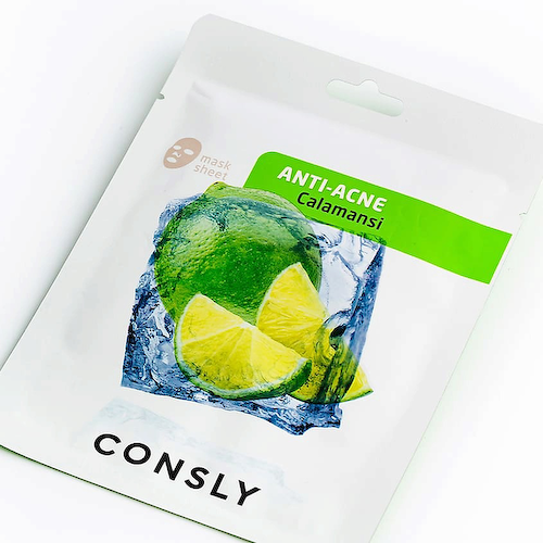 CONSLY Маска тканевая противовоспалительная с экстрактом каламанси Anti-Inflammatory Tissue Mask With Calamansi Extract 20 #1
