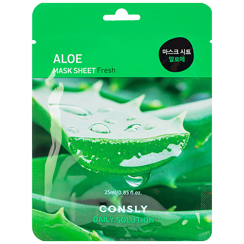 CONSLY Тканевая маска для лица с экстрактом алоэ Facial Tissue Mask With Aloe Extract 25 #1