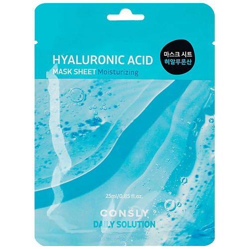 CONSLY Тканевая маска для лица с гиалуроновой кислотой Facial Tissue Mask With Hyaluronic Acid Extract 25 #1