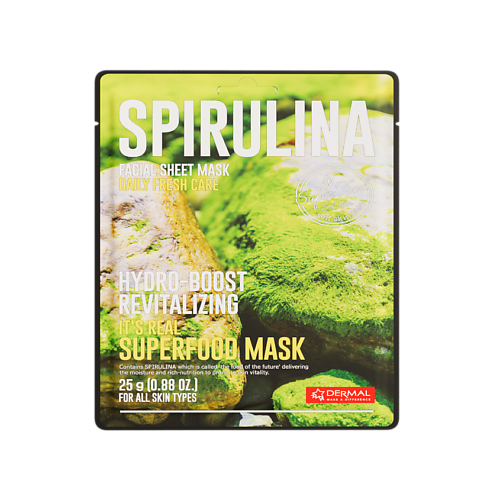DERMAL Superfood Маска для лица cо спирулиной 25 #1