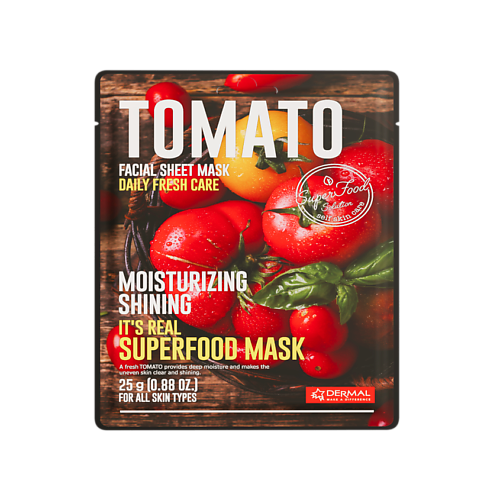 DERMAL Superfood Маска для лица  с томатом 25 #1