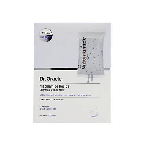 DR.ORACLE Набор масок для сияния кожи с ниацинамидом Niacinamide Recipe Brightening White Mask #1